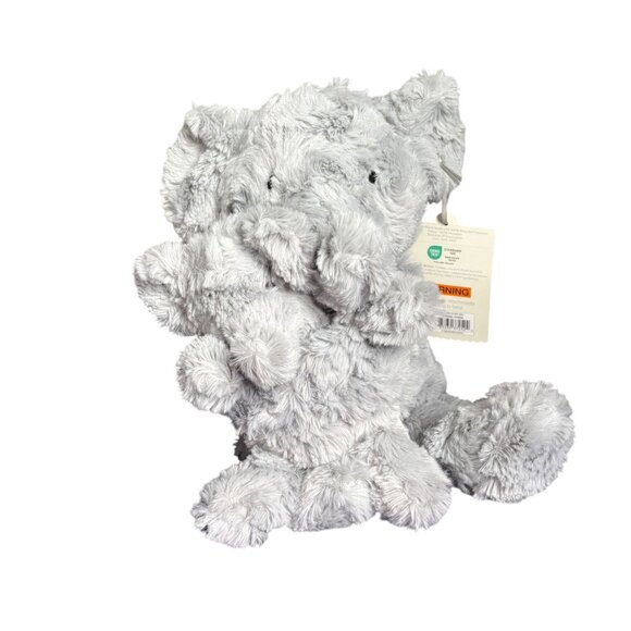Cloud Island Plush Elephant Toy Rattle Set 0+ Months Soft Gray Mama Baby NEW - Picture 1 of 9